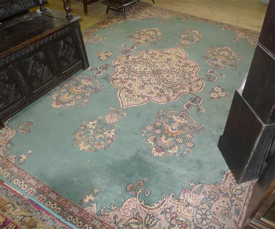 Green Chinese carpet